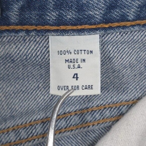 ABERCROMBIE & FITCH Size 4 Women's Jeans Blue Denim Capri USA Made Exclusive VTG - Picture 11 of 12